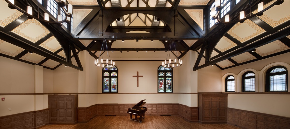 Glenn Rieder provided high end millwork and custom interior finishings for the West End Collegiate Church, NYC.