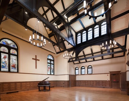 Glenn Rieder provided high end millwork and custom interior finishings for the West End Collegiate Church, NYC.