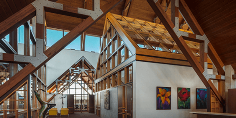 Fine woodwork was created by the Glenn Rieder team for the Acuity Headquarters expansion