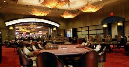 High-end millwork constructed by Glenn Rieder for the Cache Creek Casino.