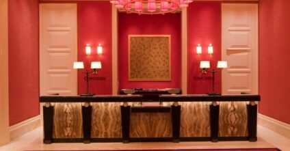 Glenn Rieder provided their unique architectural woodwork and detailed emphasis to Encore Casino public areas.