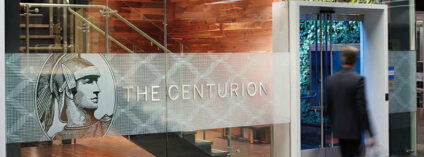 Centurion Lounge at SFO airport constructed by Glenn Rieder