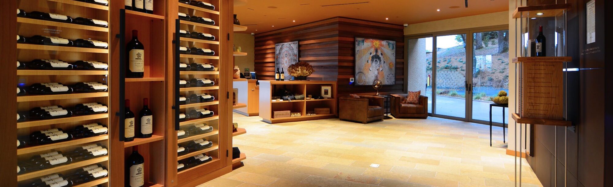 Glenn Rieder provided high end millwork and custom interior finishings for Stag’s Leap Wine Cellars
