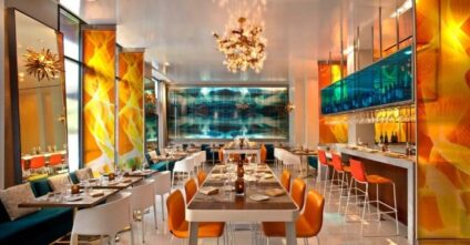 Glenn Rieder provided high end millwork and custom interior finishings for the W Hotel.