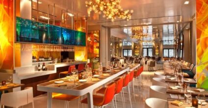 Glenn Rieder provided high end millwork and custom interior finishings for the W Hotel.