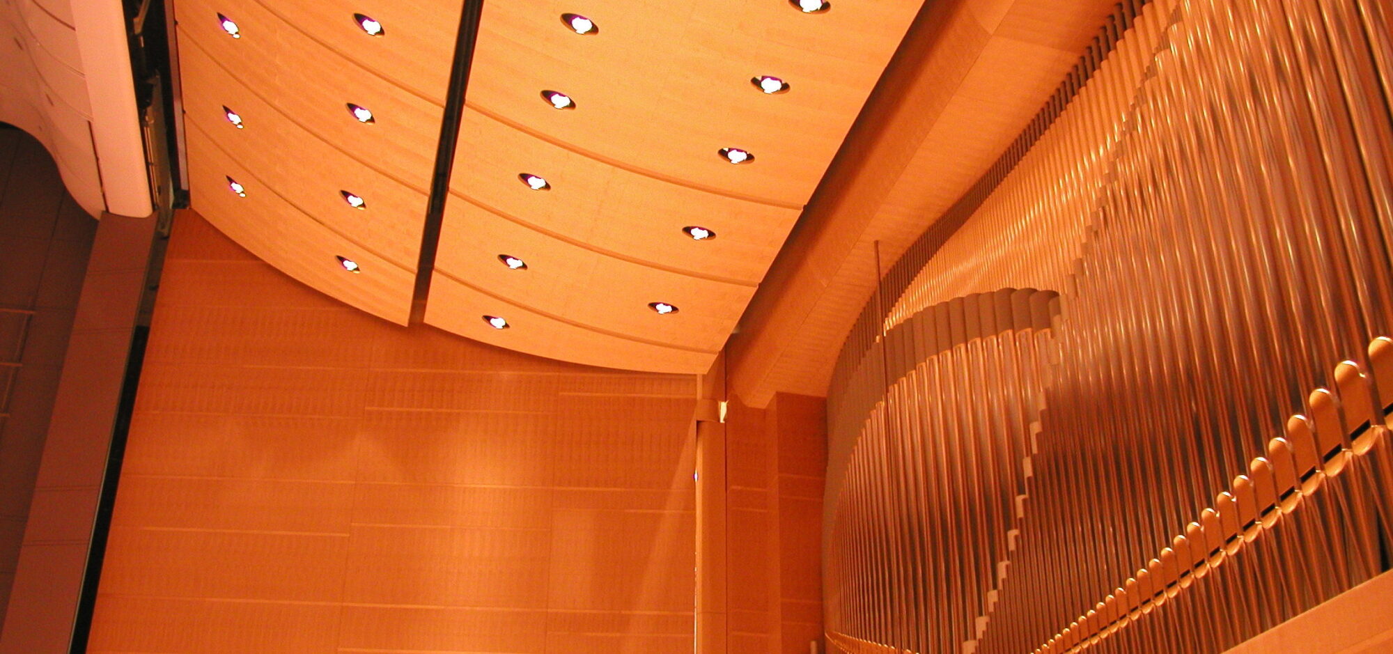 Glenn Rieder provided veneer management services and high-end commercial millwork fabrication for this architectural landmark, Overture Center for the Arts.