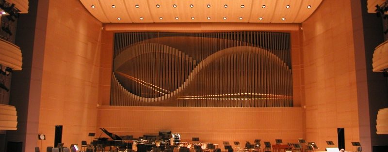 Glenn Rieder provided veneer management services and high-end commercial millwork fabrication for this architectural landmark, Overture Center for the Arts.