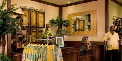 Glenn Rieder fabricated items for the new retail corridor and store interiors.