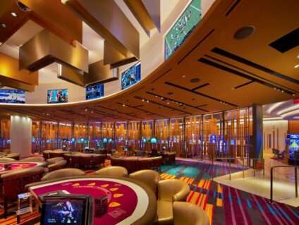 Glenn Rieder manufactured each wood material including the casino pit canopies, wall paneling, and column casings for Seminole Hard Rock Hotel and Casino in Hollywood FL.