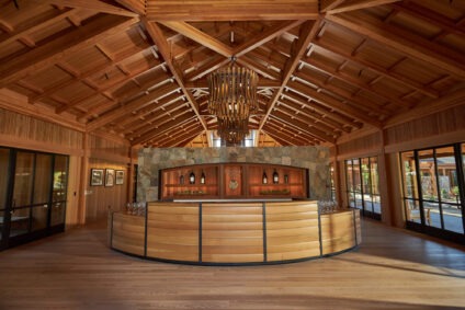 Beautifully designed high end millwork for commercial winery Cakebread Cellars.