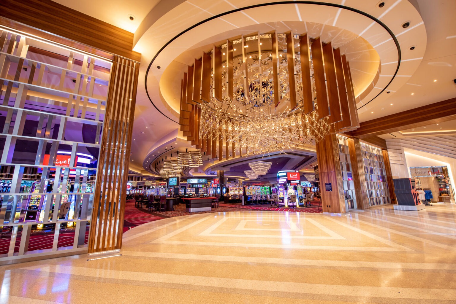Philly Live Casino in Philadelphia PA used Glenn RIeder as their commercial interior contractor for the facility.